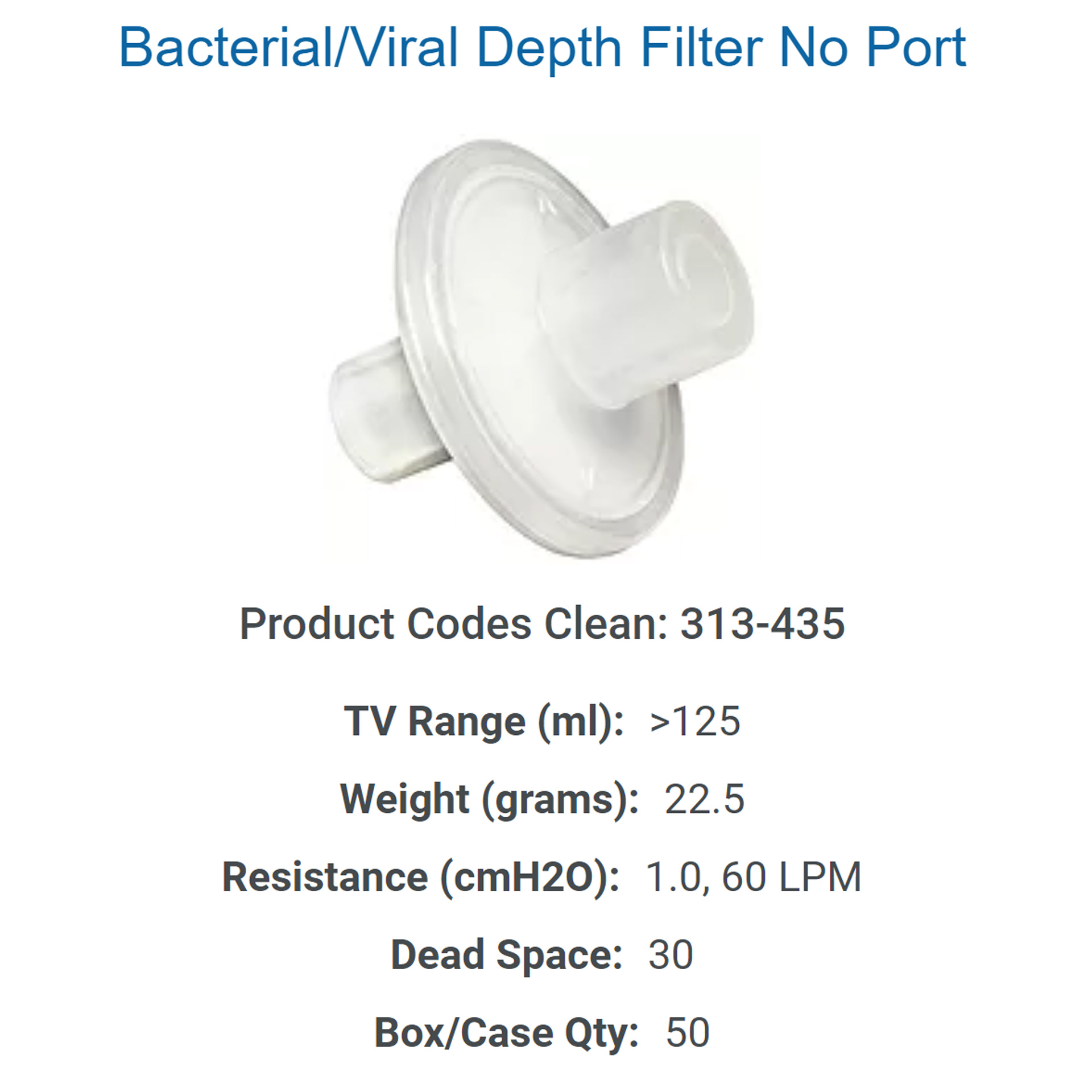  - Respiratory Filters